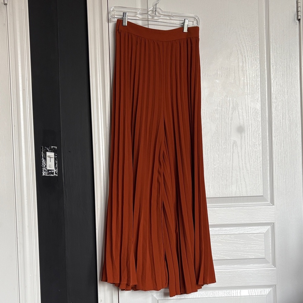 SHEIN Terracotta Pleated Pants